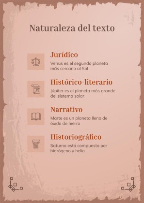 Analysis of Spanish Historical Texts presentation template 