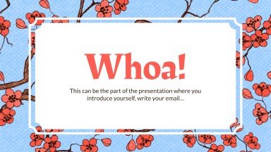 Vintage Sakura Backgrounds presentation template 