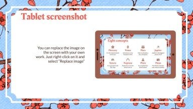 Vintage Sakura Hintergründe Präsentationsvorlage