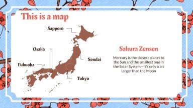 Arrière-plans vintage Sakura Modèles de présentation