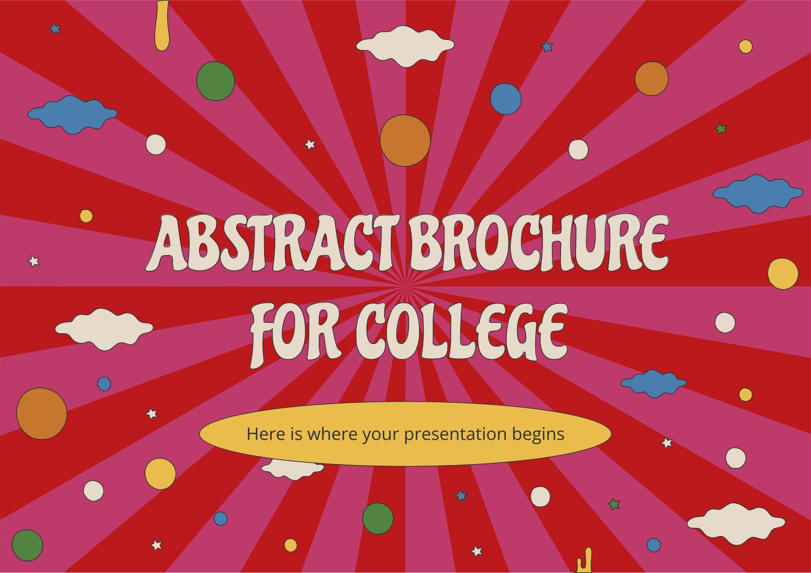 Abstract Brochure for College presentation template 