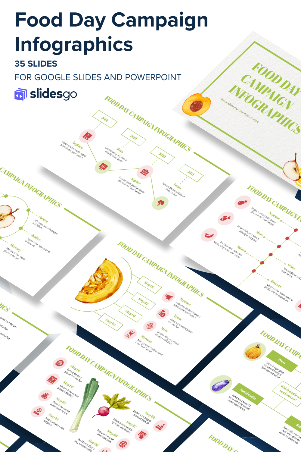 Food Day Campaign Infographics | Google Slides & PowerPoint