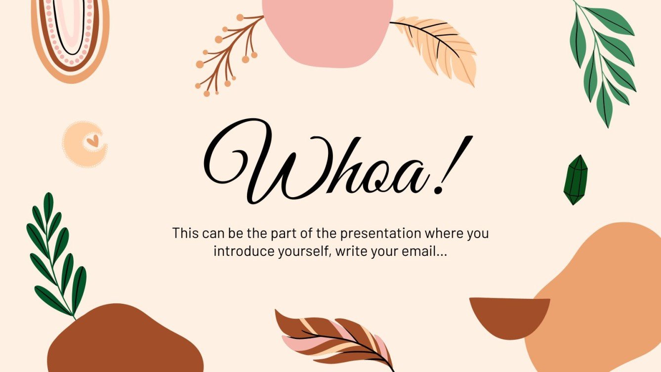 Pastel Boho Newsletter Google Slides & PowerPoint template