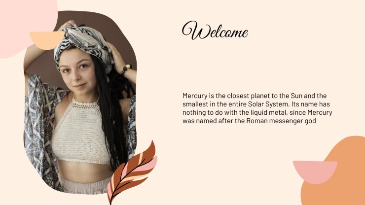 Pastel Boho Newsletter presentation template 