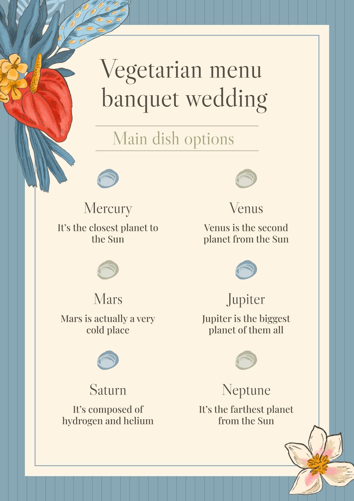 Vegetarian Wedding Menu Ideas