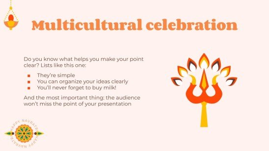 Let's Celebrate Navratri! presentation template 