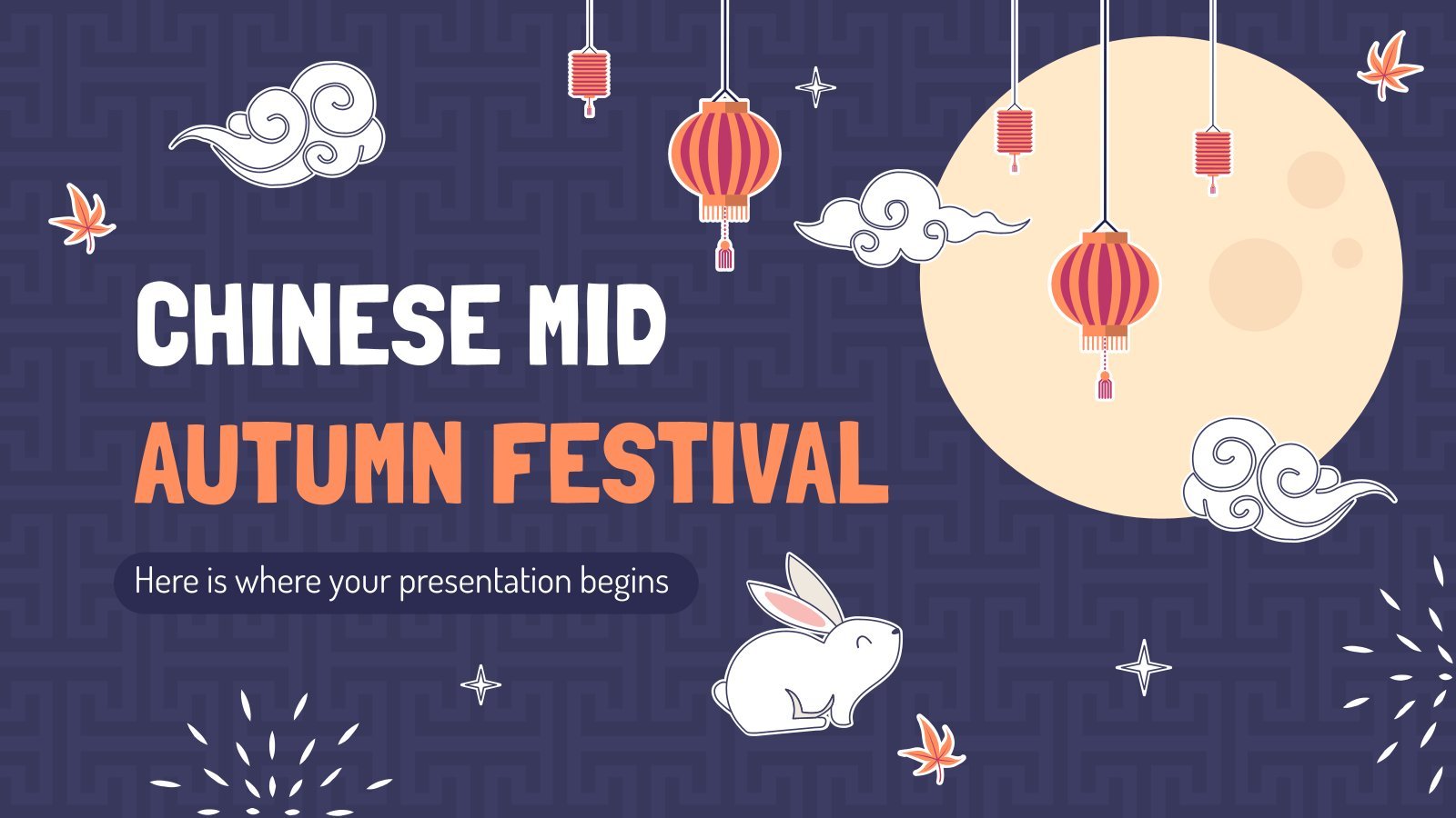 Chinese Mid Autumn Festival presentation template 