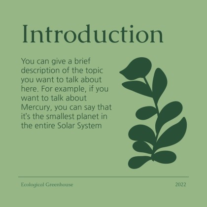 Using Your Waste for Your Ecological Greenhouse Workshop presentation template 