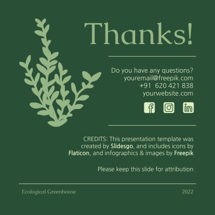 Using Your Waste for Your Ecological Greenhouse Workshop presentation template 