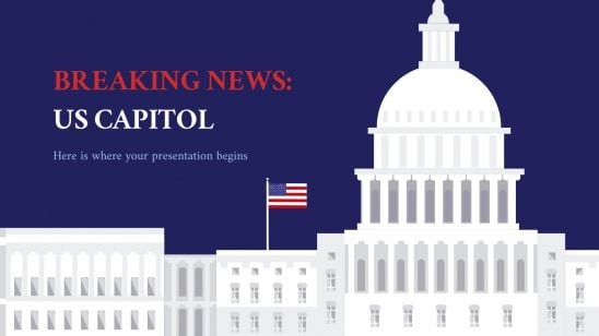 Breaking News: US-Kapitol Präsentationsvorlage