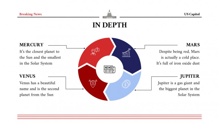 Breaking News: US Capitol presentation template 