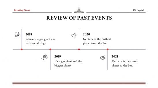 Breaking News: US Capitol presentation template 