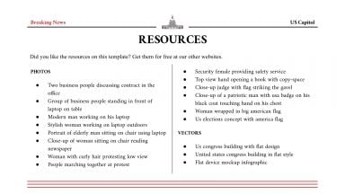 Breaking News: US Capitol presentation template 