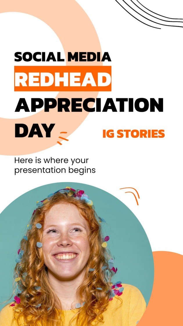 Redhead Appreciation Day IG Stories Google Slides