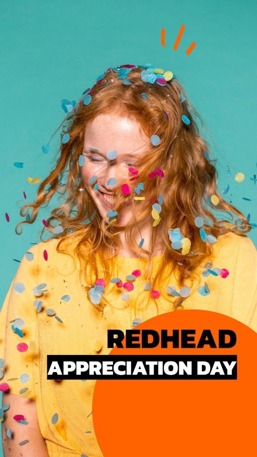 Redhead Appreciation Day IG Stories Google Slides