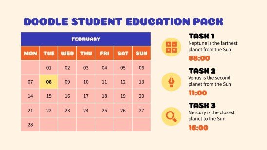 Doodle Student Education Pack Infographics | Google Slides