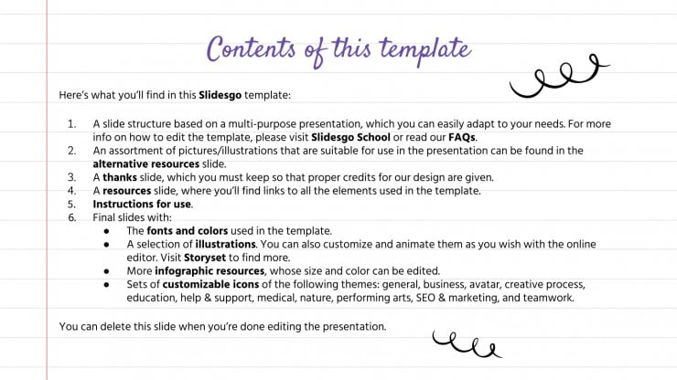 Doodle Business & Consulting Toolkit presentation template 