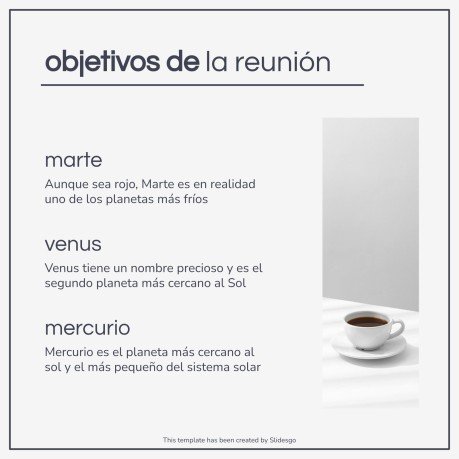 Diapositives minimalistes pour réunion Modèles de présentation