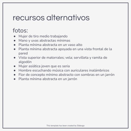 Diapositives minimalistes pour réunion Modèles de présentation