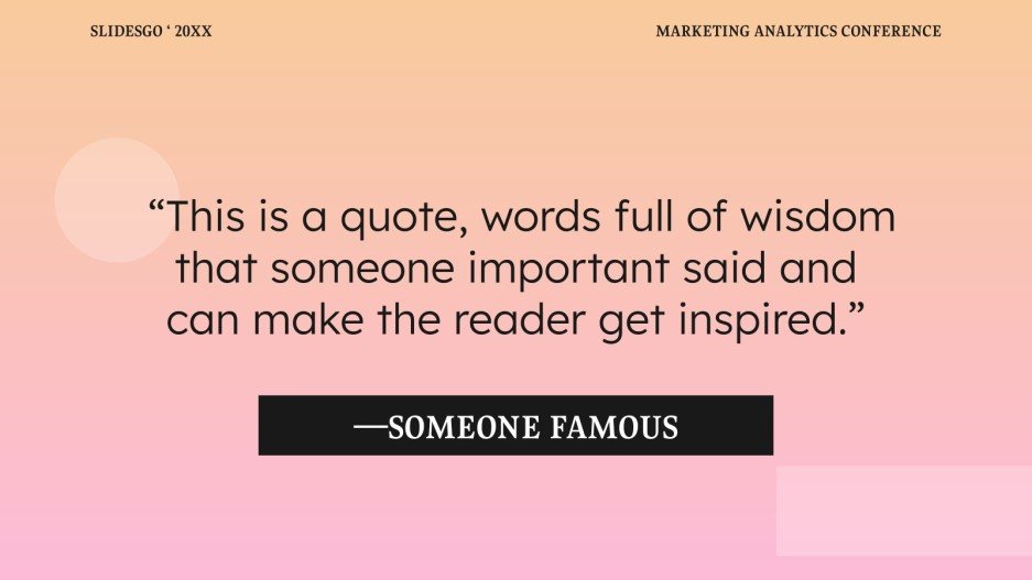 Marketing Analytics Conference Google Slides and PowerPoint