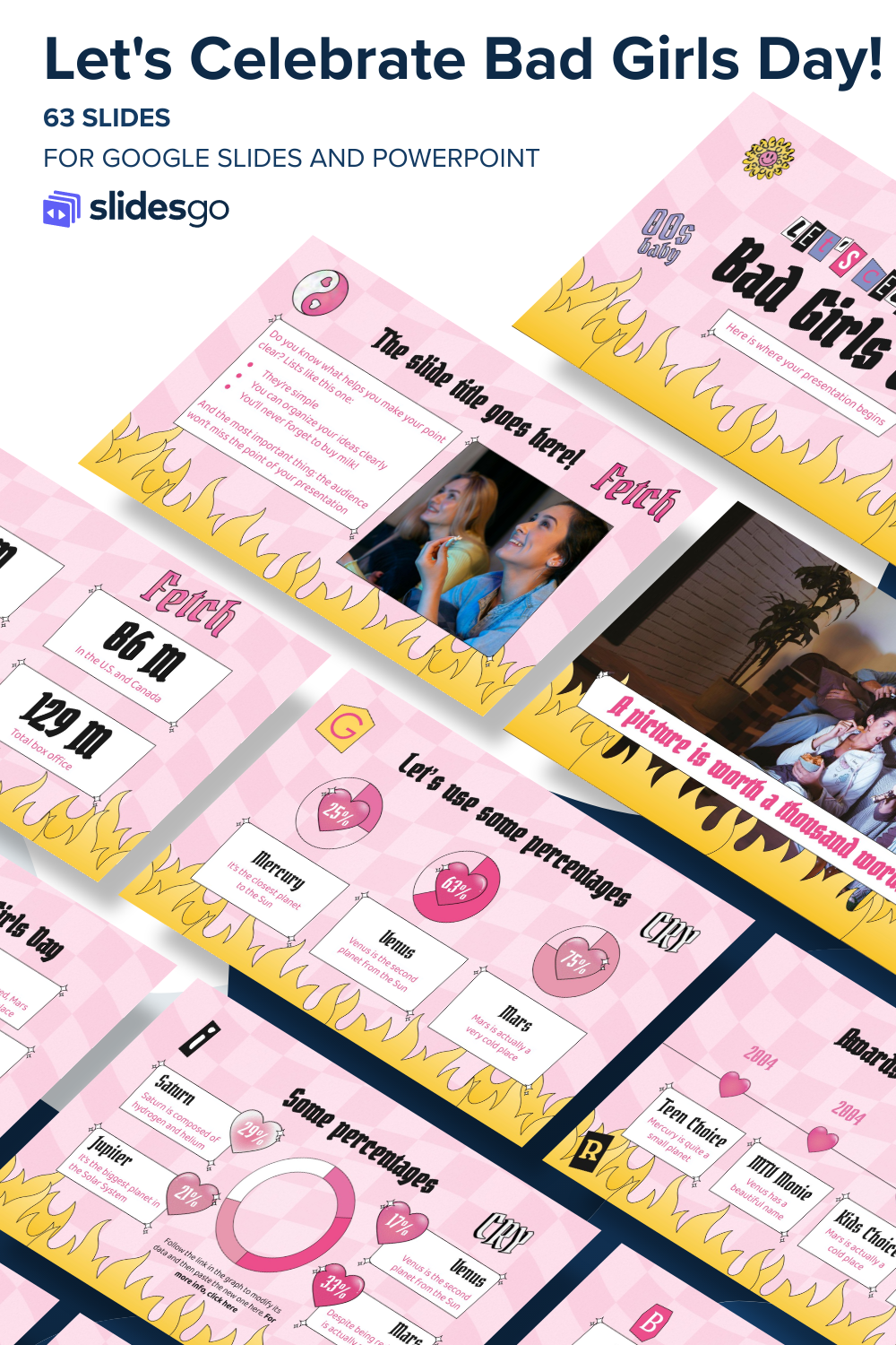 Let's Celebrate Bad Girls Day! | Google Slides & PowerPoint