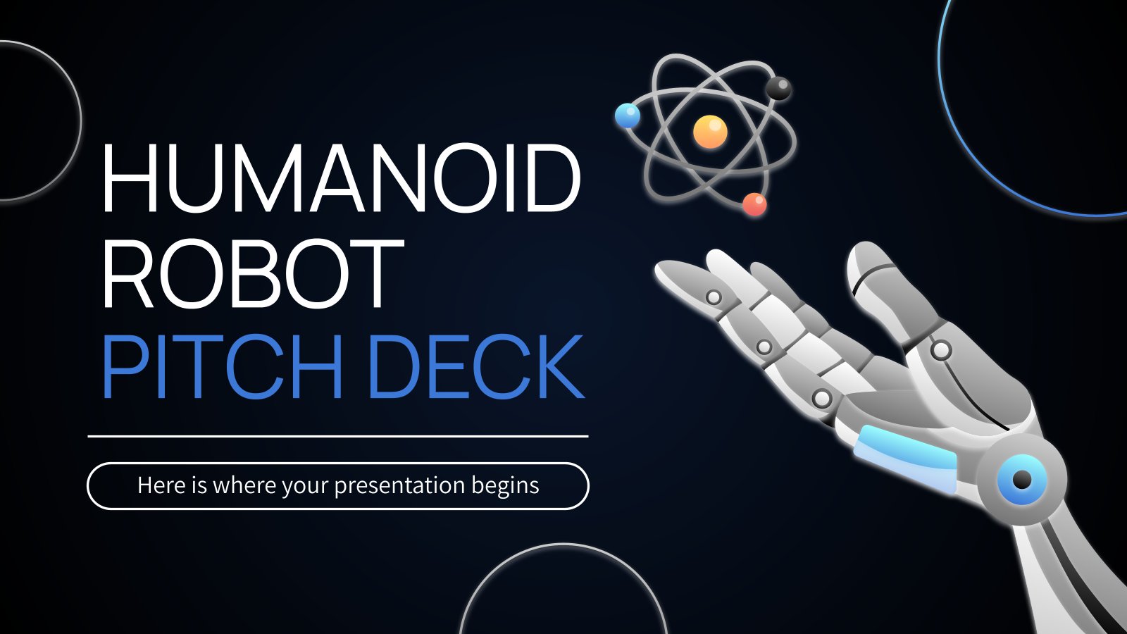 Humanoid Robot Pitch Deck presentation template 