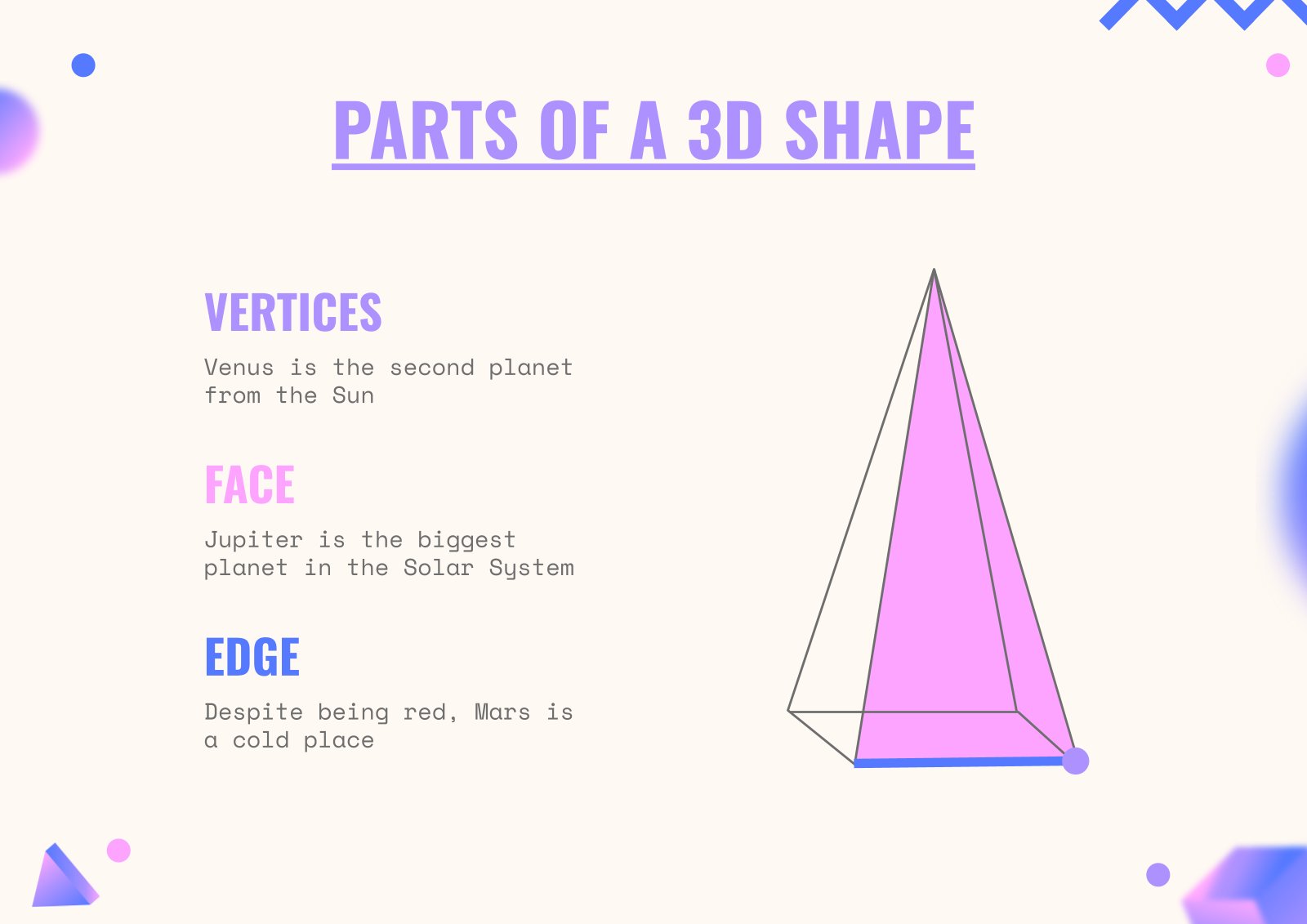 Construire des formes géométriques en 3D au collège