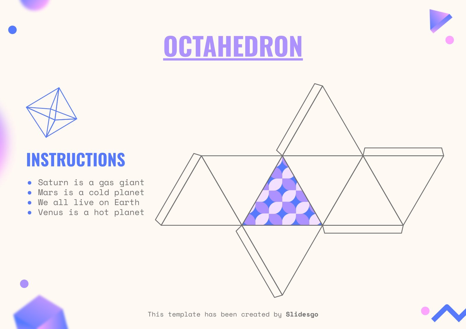 Construire des formes géométriques en 3D au collège