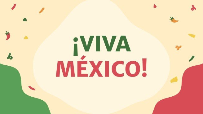 Modelo de apresentação Dia da Independência: México