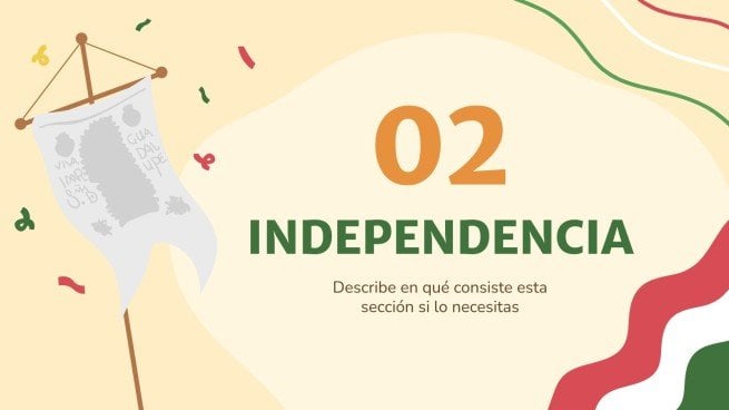 Plantilla de presentación Día de la Independencia: México