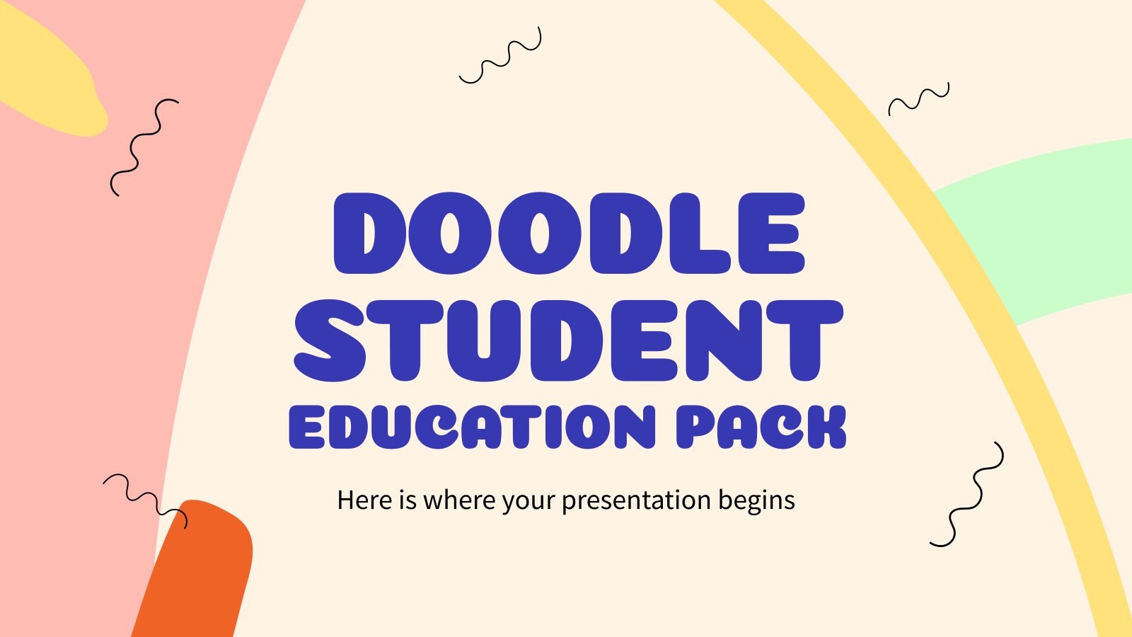 Doodle Student Bildung Pack Präsentationsvorlage