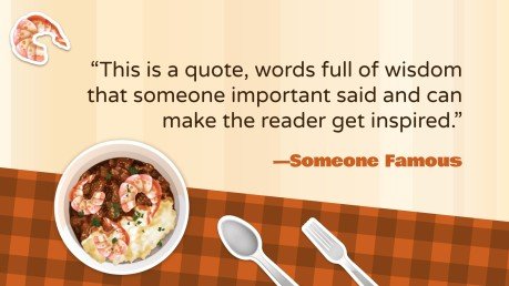 Workshop über das Essen in New Orleans: National Gumbo's Day Präsentationsvorlage