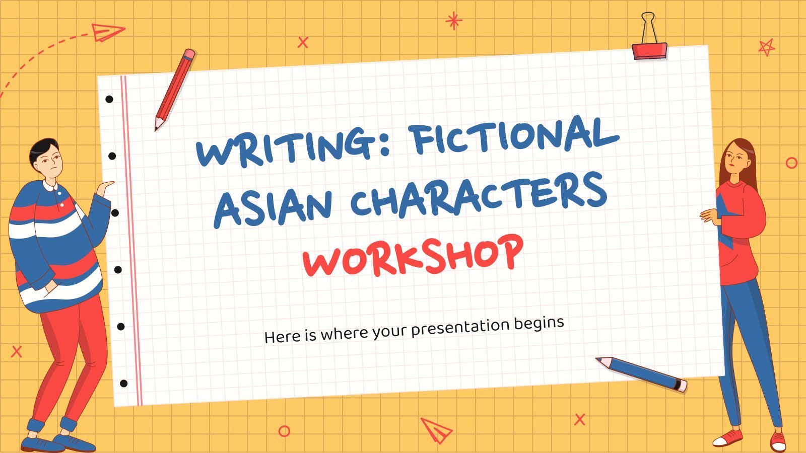 Writing Fictional Asian Characters Workshop presentation template 