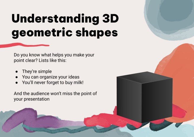 Formes géométriques 3D pour le lycée | Google Slides et PPT