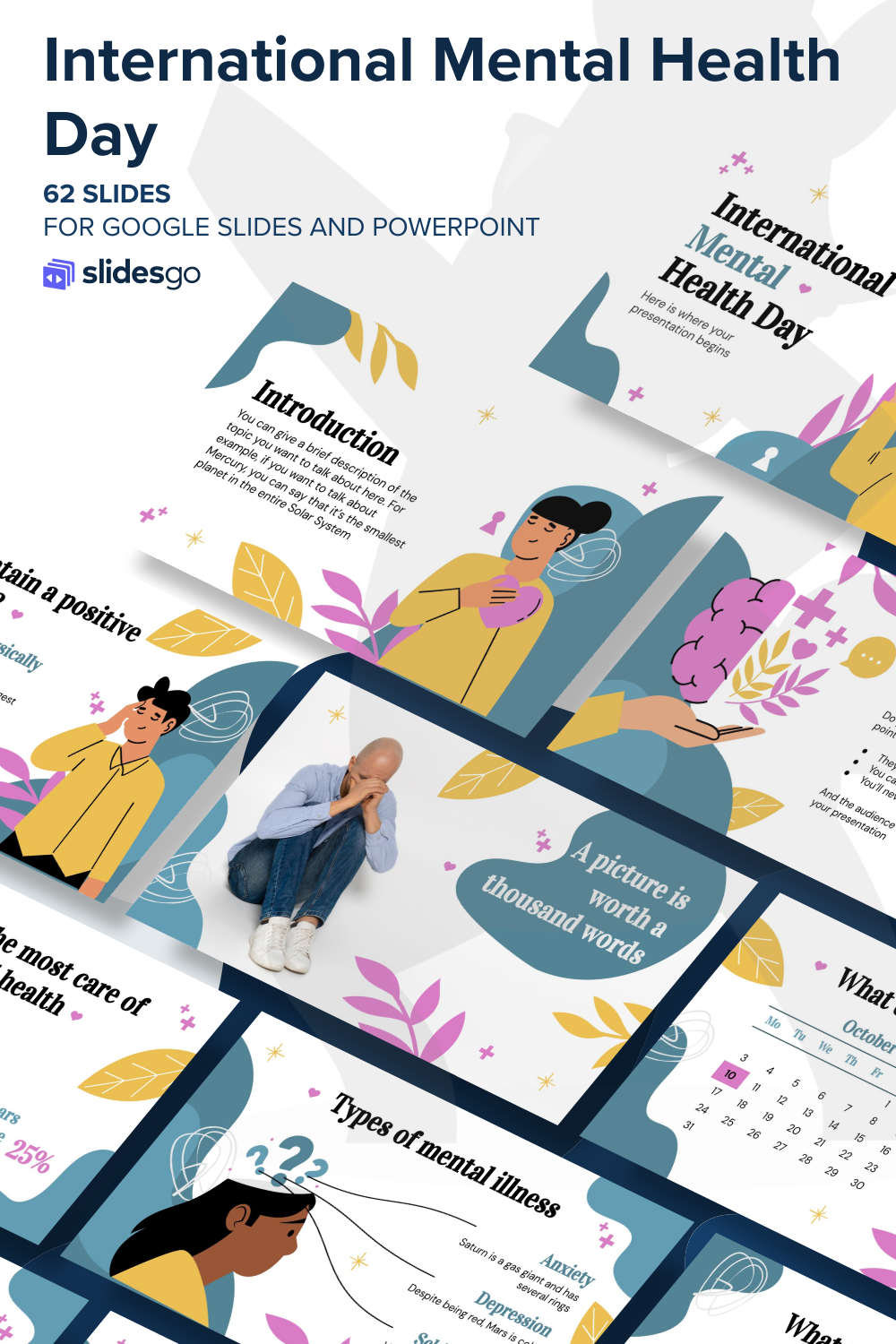 International Mental Health Day | Google Slides and PowerPoint