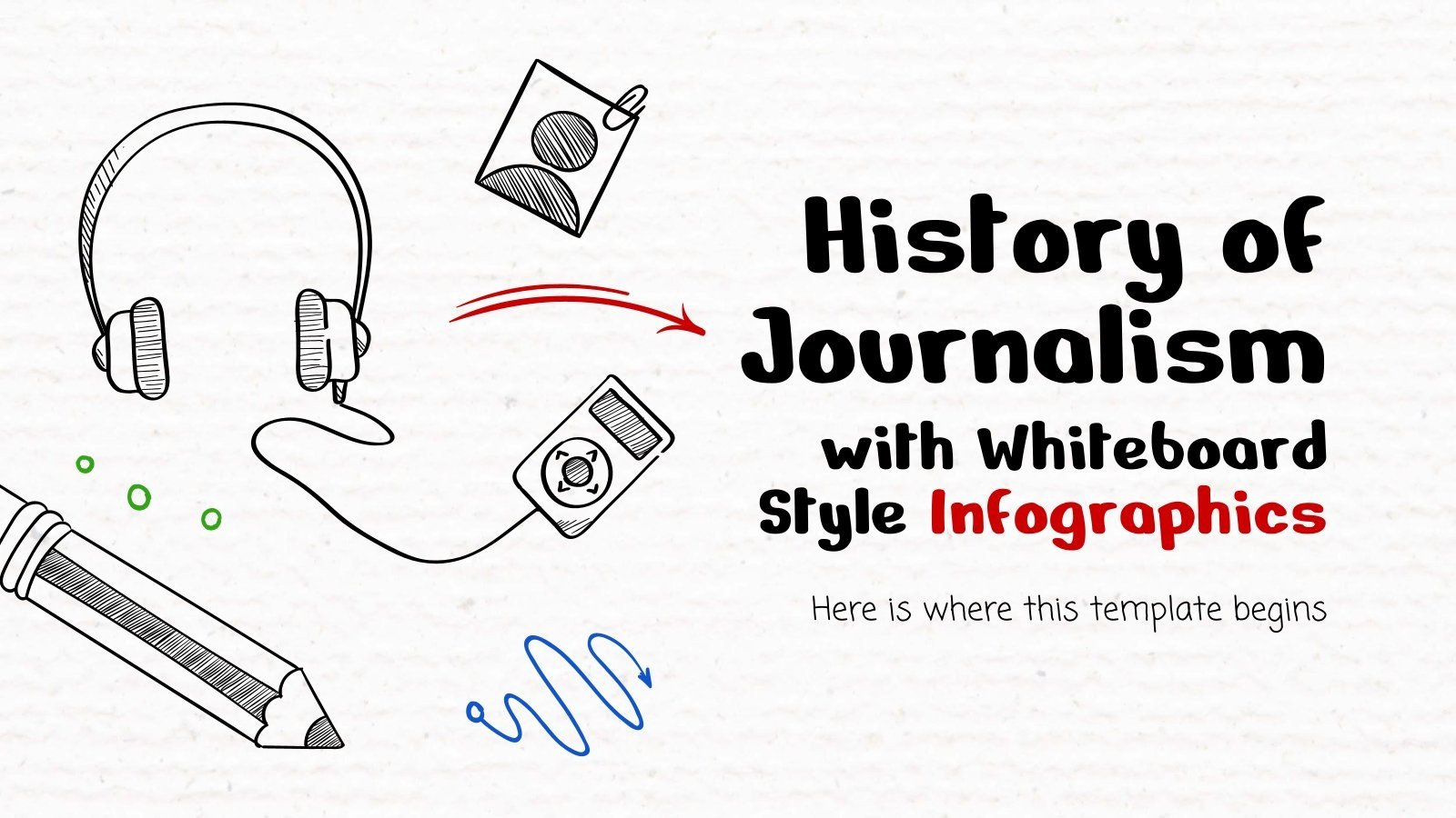 History of Journalism Infographics Google Slides & PPT