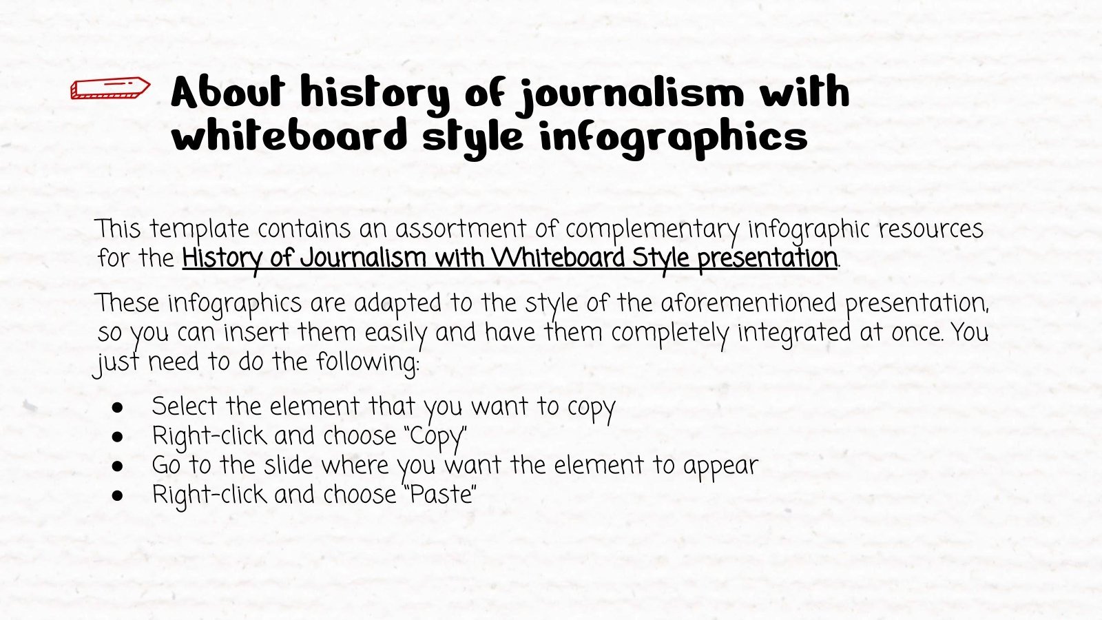 History of Journalism Infographics Google Slides & PPT