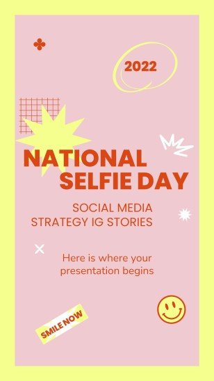 Plantilla de presentación Día internacional del selfi