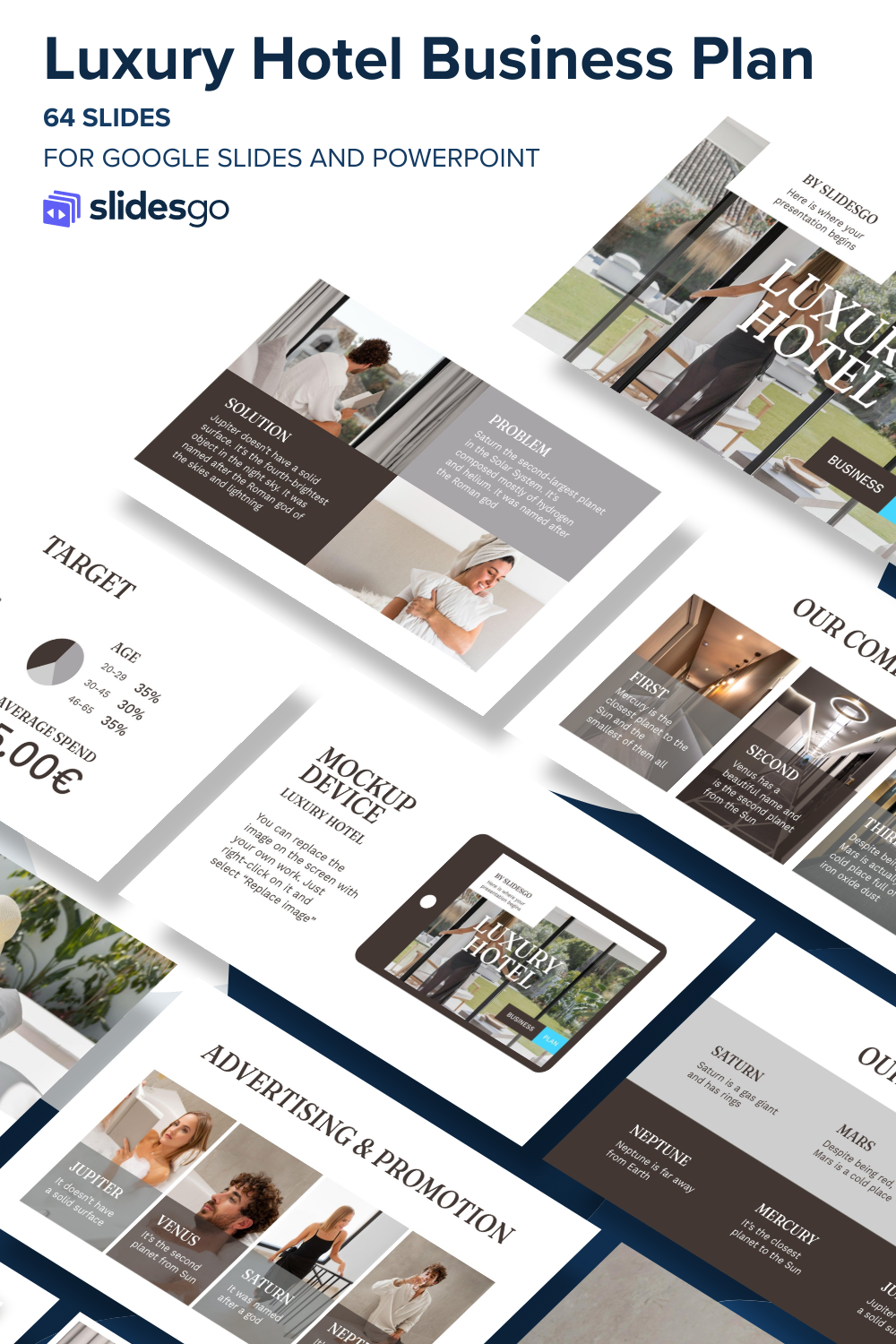 Luxury Hotel Business Plan | Google Slides and PowerPoint