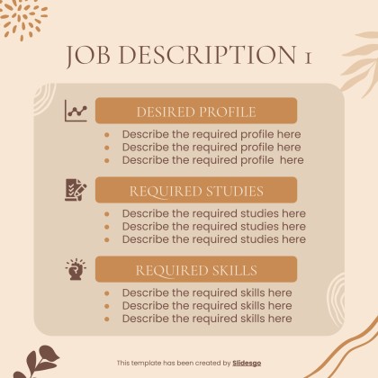 소셜 미디어 관리자 작업 설명 프레젠테이션 템플릿