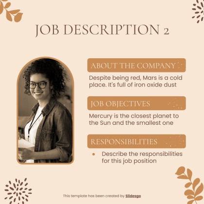 소셜 미디어 관리자 작업 설명 프레젠테이션 템플릿