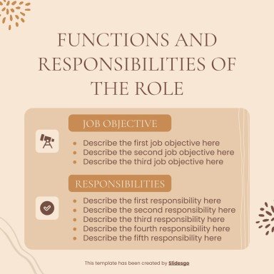 소셜 미디어 관리자 작업 설명 프레젠테이션 템플릿