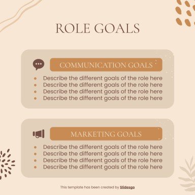 소셜 미디어 관리자 작업 설명 프레젠테이션 템플릿