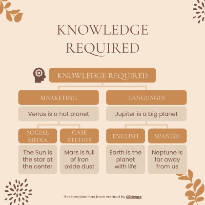 소셜 미디어 관리자 작업 설명 프레젠테이션 템플릿