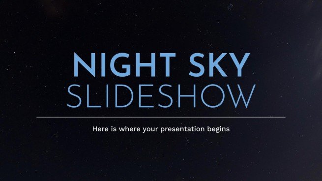 Plantillas de Google Slides y PowerPoint sobre el cielo