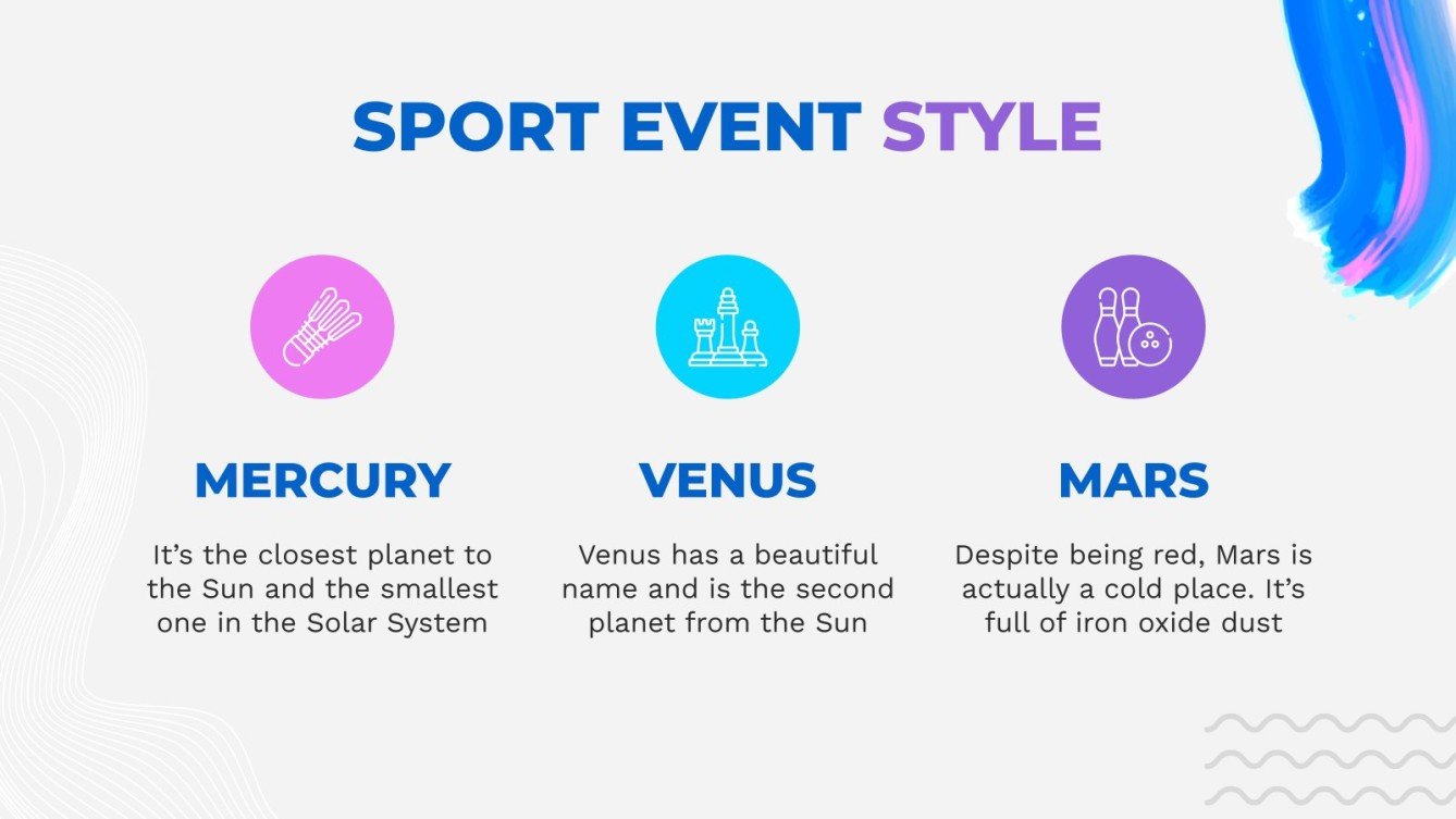 Organising Sports Events Google Slides