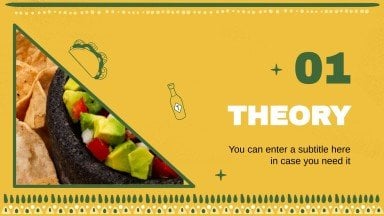 Modelo de apresentação Oficina de receitas tex-mex para Celebrar o Dia Mundial dos Nachos