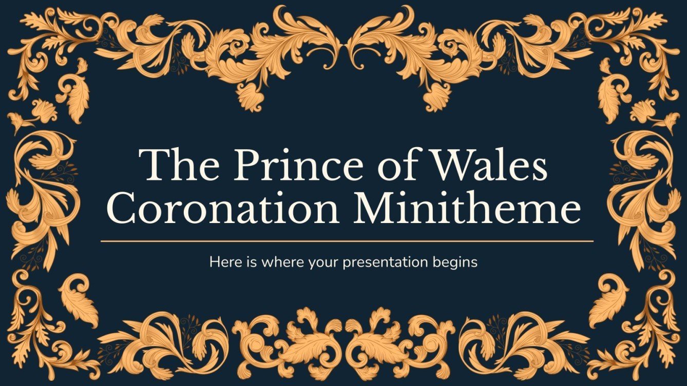 The Prince of Wales Coronation Minitheme Google Slides