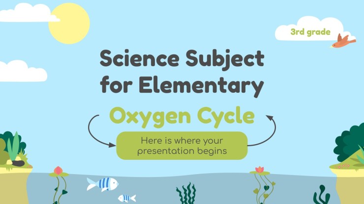 Plantilla de presentación Ciencias para primaria: El cíclo del oxígeno