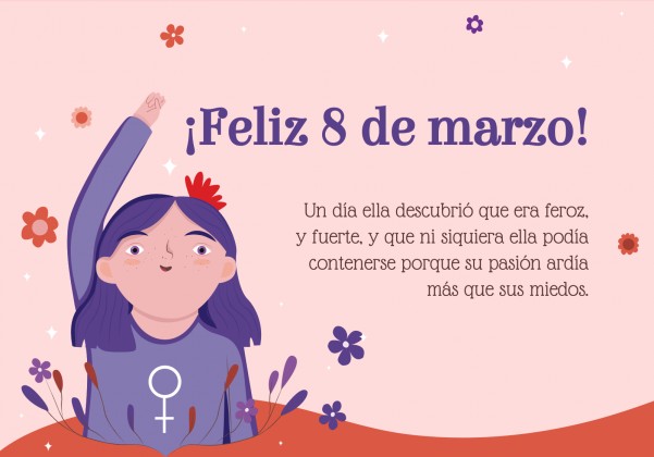 Modelo de apresentação Feliz Dia da Mulher!